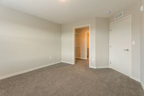 St. Joseph apartment for rent - a bedroom with a closet and a door to a bathroom