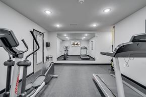 St. Michael apartment for rent - the gym is equipped with treadmills and other fitness equipment