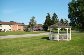 Hamlin apartment for rent - A gazebo sits in the middle of a grassy field.