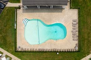 Williamsville townhouse for rent - A small pool with a blue line in the middle.
