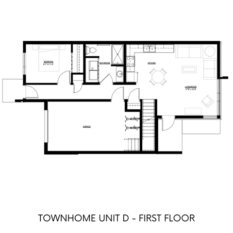 Floor plan for 4 beds, 2 baths
