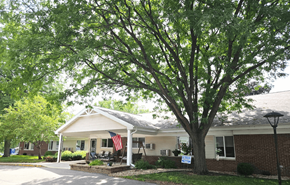 Mineral Point apartment for rent - a house with an american flag in front of it