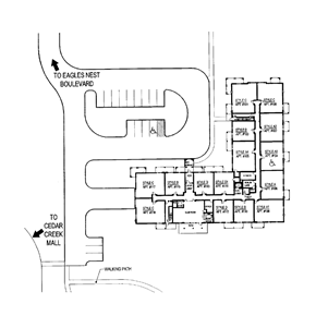 Rothschild apartment for rent - A map shows a layout of a building with multiple style options and a walking path.