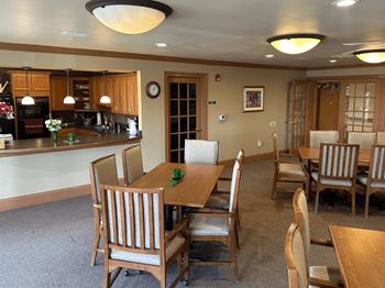 Community room and kitchen