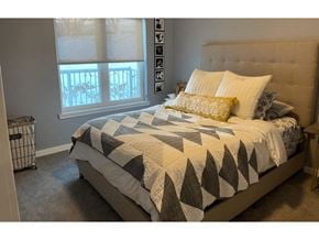 Wisconsin Dells apartment for rent - a bedroom with a bed and a window