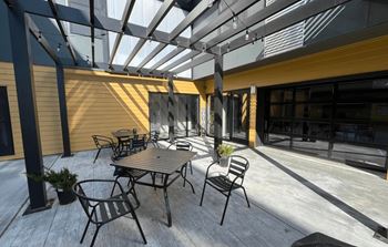 Courtyard with grilling area
