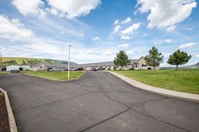 Elgin apartment for rent - A street view of a residential area with houses and cars.