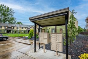 St. Helens apartment for rent - the estates at tanglewood mailboxes in front of a building