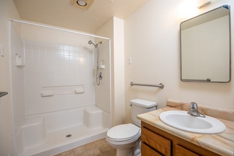 Floor plan for studio, 1 bath, 480 sqft