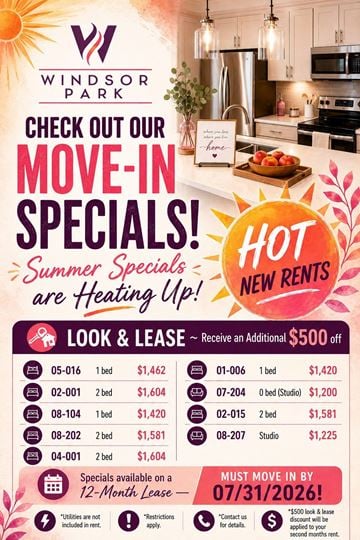 Auburn apartment for rent - Windsor Park Apartments