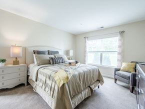 Littleton apartment for rent - model apartment bedroom with carpeting