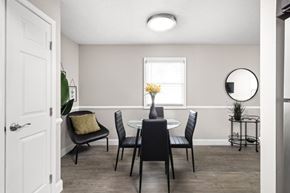 Indianapolis apartment for rent - a dining room with a table and chairs