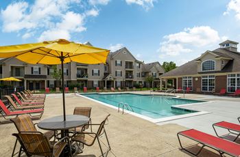 Swimming pool with sundeck