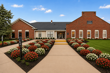 Indianapolis apartment for rent - A brick building with a sign that says "Historic" on it.