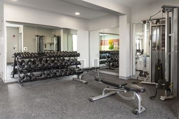 Fitness center with updated equipment