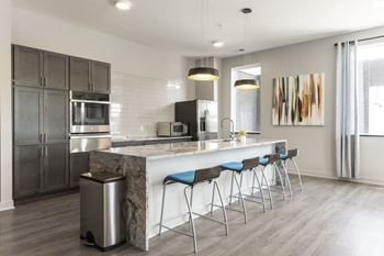 Modern and spacious kitchen area