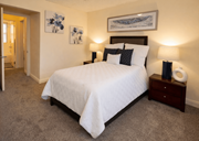 Baltimore apartment for rent - A bedroom with a large bed at Loch Bend Apartments, Baltimore, MD, 21234