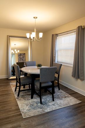 Owings Mills apartment for rent - Elegant Dining Area at Painters Mill Apartments, Owings Mills, MD