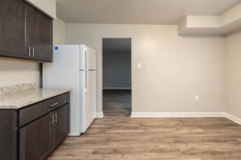 Spacious kitchen with pantry cabinet