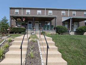 Essex apartment for rent - Front exterior at Foxridge Townhomes, Baltimore, MD