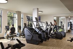 Shoreline apartment for rent - The gym amenity with cardio machines at Verdant Apartments in Shoreline.