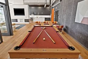 Seattle apartment for rent - Billiard table in resident lounge at EdgePoint Apartments in Seattle, Washington.