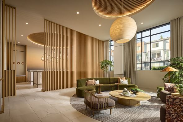 Shoreline apartment for rent - The lobby lounge and mail room at Verdant Apartments in Shoreline.