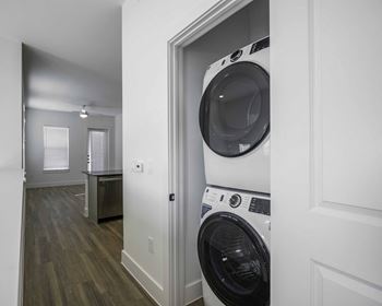 Full-sized washer and dryer in home