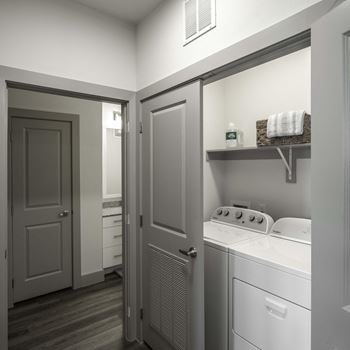 In-home, full-size, washer and dryer