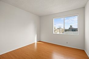 Los Angeles apartment for rent - Bedroom with Vinyl Flooring and Large Windows