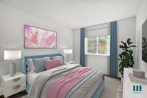 Los Angeles apartment for rent - Bedroom with Large-Size Windows and Vinyl Flooring