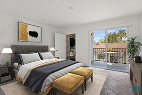 Los Angeles apartment for rent - Bedroom with Closet and Patio Access