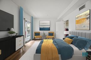 Glendale apartment for rent - Bedroom with Walk-In Closet, Vinyl Flooring, and Patio