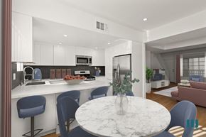 Los Angeles apartment for rent - Open-Concept Kitchen, Dining, and Living Room Space