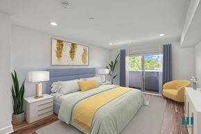 Los Angeles apartment for rent - Bedroom with Balcony, Recessed Lighting, and Vinyl Flooring