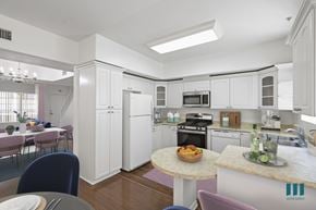 Los Angeles apartment for rent - Kitchen with Countertop Bar, Refrigerator, Stove, Microwave Oven, and Dishwasher