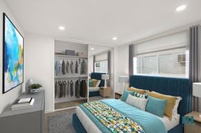 Los Angeles apartment for rent - Spacious Bedroom with Vinyl Flooring and Mirrored Closet
