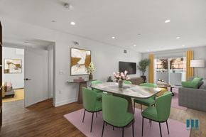 Los Angeles apartment for rent - Open-Concept Dining and Living Room with Patio