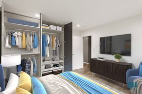 Los Angeles apartment for rent - Bedroom with Storage Closets with Shelving