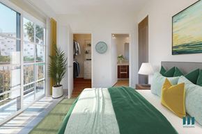Los Angeles apartment for rent - Bedroom with Bathroom, Walk-In Closet with Built-In Organizers, and Balcony with Large-Size Windows