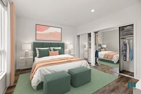Los Angeles apartment for rent - Bedroom with Two-Mirrored Closets with Built-In Organizers
