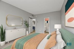 Los Angeles apartment for rent - Bedroom with Walk-In Closet, Bathroom, and Vinyl Flooring