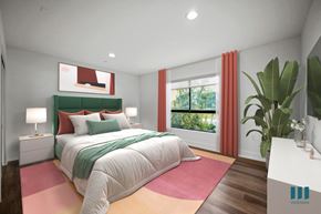 Los Angeles apartment for rent - Bedroom with Large-Size Windows, Vinyl Flooring, and Recessed Lighting