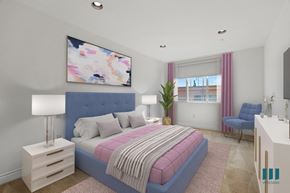 Los Angeles apartment for rent - Bedroom with Recessed Lighting and Large-Size Windows