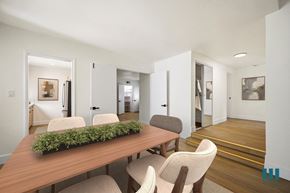 Los Angeles apartment for rent - Living Room with Vinyl Flooring and a Hall Closet