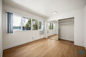 Los Angeles apartment for rent - Bedroom with Vinyl Flooring and Lots of Windows and Natural Light
