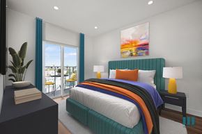 Los Angeles apartment for rent - Large-Size Bedroom with Vinyl Flooring, Recessed Lighting, and Patio - Dunn Floor Plan