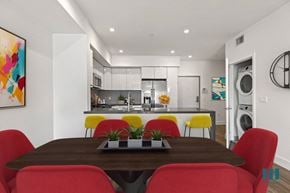 Los Angeles apartment for rent - Open-Concept Kitchen with Countertop Bar and Dining Area