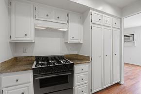 Los Angeles apartment for rent - Kitchen with Stainless-Steel Stove and Ample Cabinet Storage