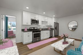 West Hollywood apartment for rent - Open-Concept Kitchen, Dining, and Living Room Space